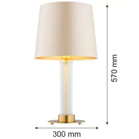 HAMPTON 8541 lampa stołowa 1 pł. Argon