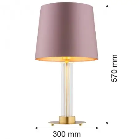 HAMPTON 8542 lampa stołowa 1 pł. Argon