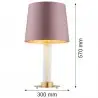 HAMPTON 8542 lampa stołowa 1 pł. Argon