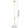 HAMPTON 8489 lampa wisząca 1 pł. Argon
