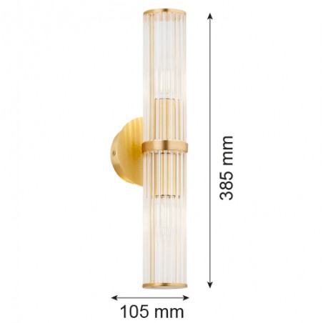 HAMPTON 7203 kinkiet 2 pł. Argon