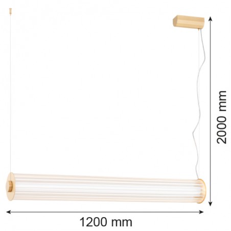 HAMPTON 8624 lampa wisząca 1 pł. Argon