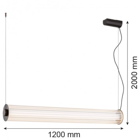 HAMPTON 8625 lampa wisząca 1 pł. Argon