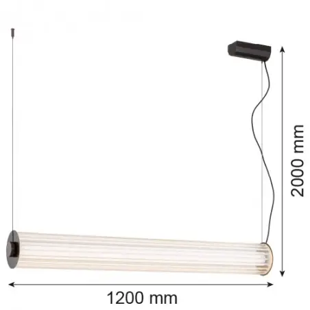 HAMPTON 8625 lampa wisząca 1 pł. Argon