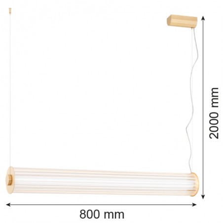 HAMPTON 8627 lampa wisząca 1 pł. Argon