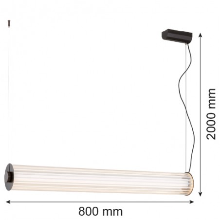 HAMPTON 8628 lampa wisząca 1 pł. Argon