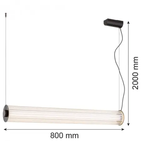 HAMPTON 8628 lampa wisząca 1 pł. Argon