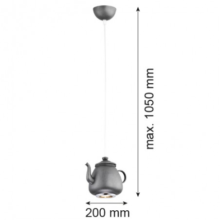 JAMAJKA 3653 lampa wisząca 1 pł. Argon