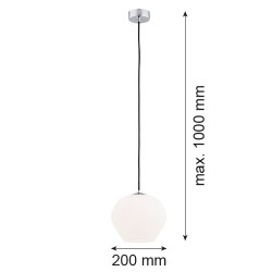 KALIMERA 4040 lampa wisząca 1 pł. mniejsza Argon