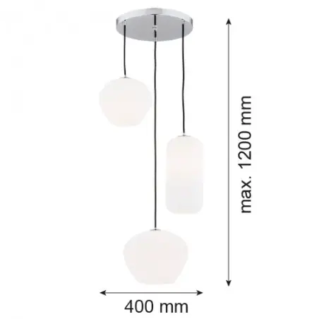 KALIMERA 1430 lampa wisząca 3 pł. Argon