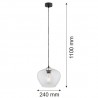 KALIMERA 4043 lampa wisząca 1 pł. większa Argon
