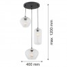 KALIMERA 1431 lampa wisząca 3 pł.  Argon