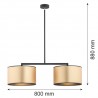 KARIN 898 lampa wisząca 2 pł. Argon