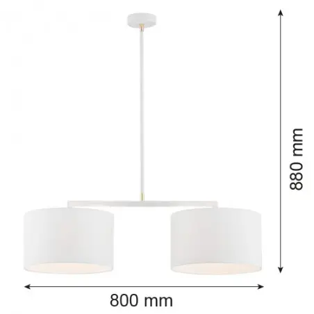 KARIN 900 lampa wisząca 2 pł. Argon
