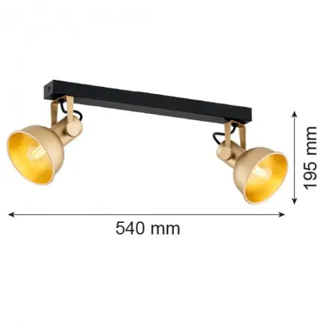 LENORA 7144 plafon 2 pł. Argon