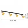LENORA 1801 plafon 4 pł. Argon