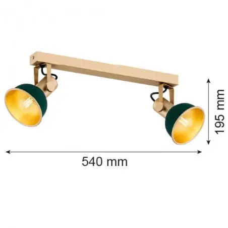 LENORA 7143 plafon 2 pł. Argon