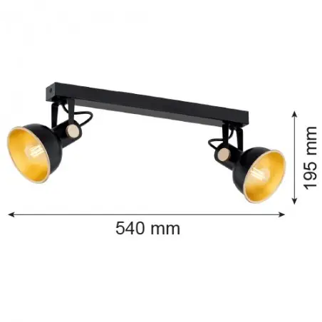LENORA 7142 plafon 2 pł. Argon