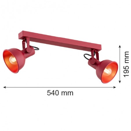 LENORA 7173 plafon 2 pł. Argon