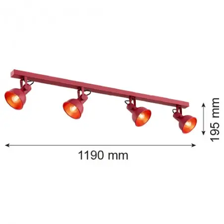 LENORA 1818 plafon 4 pł. Argon