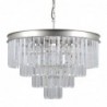 Sklep Mylight|Lampa wisząca Verdes  PND-44372-8A-SLVR-BRW Italux srebrny stal, szkło krystaliczne|1 616,99 zł|1 051,70 zł|Lampy wiszące / żyrandole|5900644313373