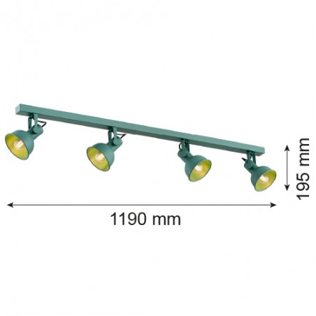 LENORA 1819 plafon 4 pł. Argon
