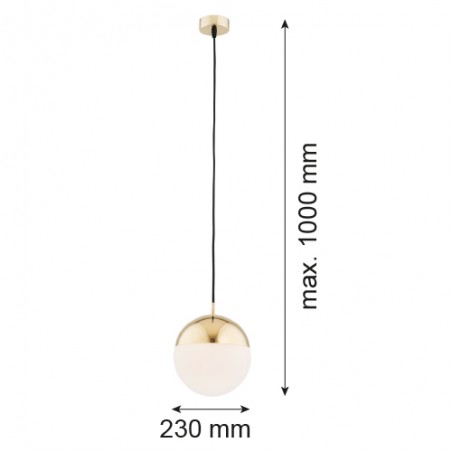 LIVIA 4029 lampa wisząca 1 pł. większa Argon