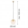 LIVIA 4029 lampa wisząca 1 pł. większa Argon