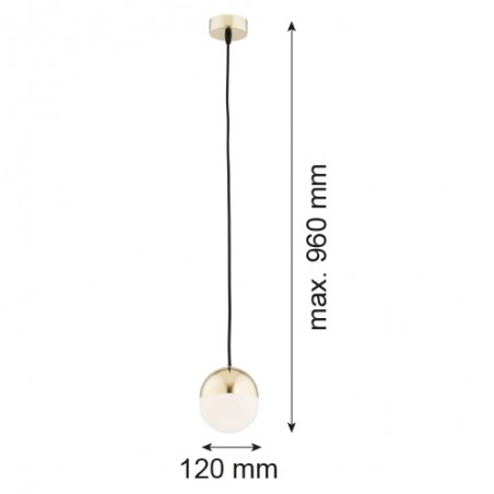 LIVIA 4031 lampa wisząca 1 pł. mniejsza Argon