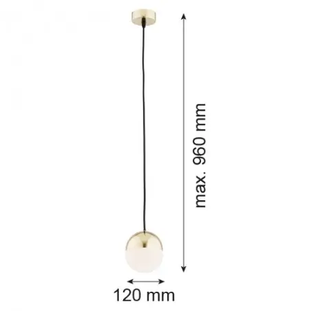LIVIA 4031 lampa wisząca 1 pł. mniejsza Argon