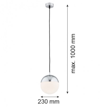 LIVIA 4030 lampa wisząca 1 pł. większa Argon