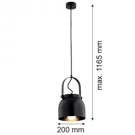 LOGAN 8281 lampa wisząca 1 pł. Argon