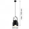 LOGAN 8281 lampa wisząca 1 pł. Argon