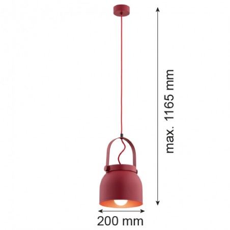 LOGAN 8282 lampa wisząca 1 pł. Argon