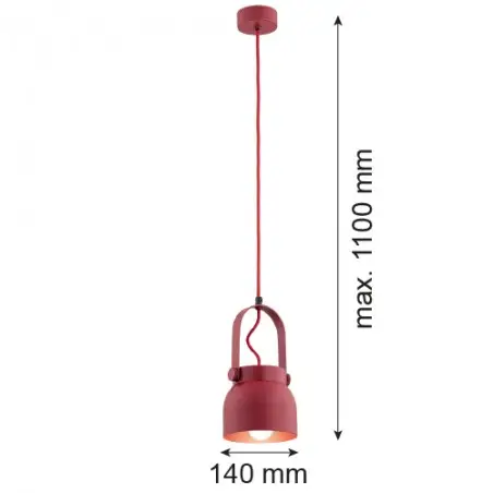 LOGAN 8292 lampa wisząca 1 pł., mniejsza Argon