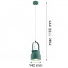 LOGAN 8293 lampa wisząca 1 pł., mniejsza Argon