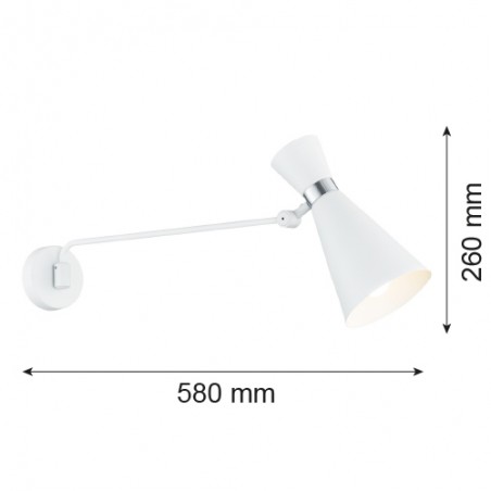 LUKKA 3889 kinkiet 1 pł. Argon