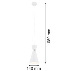 LUKKA 3892 lampa wisząca 1 pł. Argon