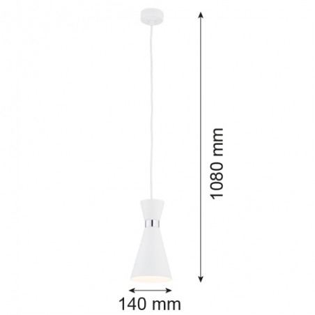 LUKKA 3892 lampa wisząca 1 pł. Argon