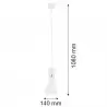 LUKKA 3892 lampa wisząca 1 pł. Argon