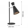 LUKKA 3894 lampa biurkowa 1 pł. Argon