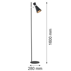 LUKKA 3895 lampa podłogowa 1 pł. Argon
