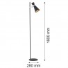 LUKKA 3895 lampa podłogowa 1 pł. Argon