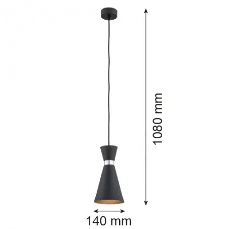 LUKKA 3896 lampa wisząca 1 pł. Argon