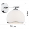 MARBELLA 4254 kinkiet 1 pł. Argon
