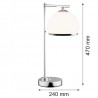 MARBELLA PLUS 8121 lampa stołowa 1 pł. Argon