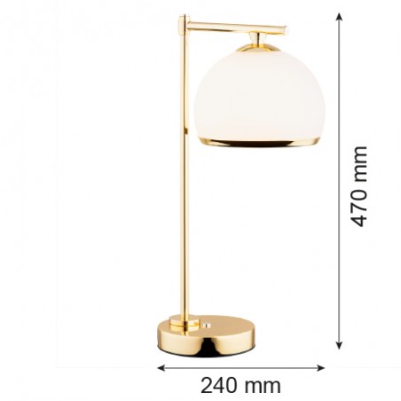 MARBELLA PLUS 8120 lampa stołowa 1 pł. Argon