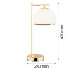 MARBELLA PLUS 8120 lampa stołowa 1 pł. Argon
