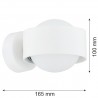 MASSIMO PLUS 8057 kinkiet 1 pł. Argon