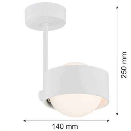 MASSIMO PLUS 8058 lampa wisząca 1 pł. Argon